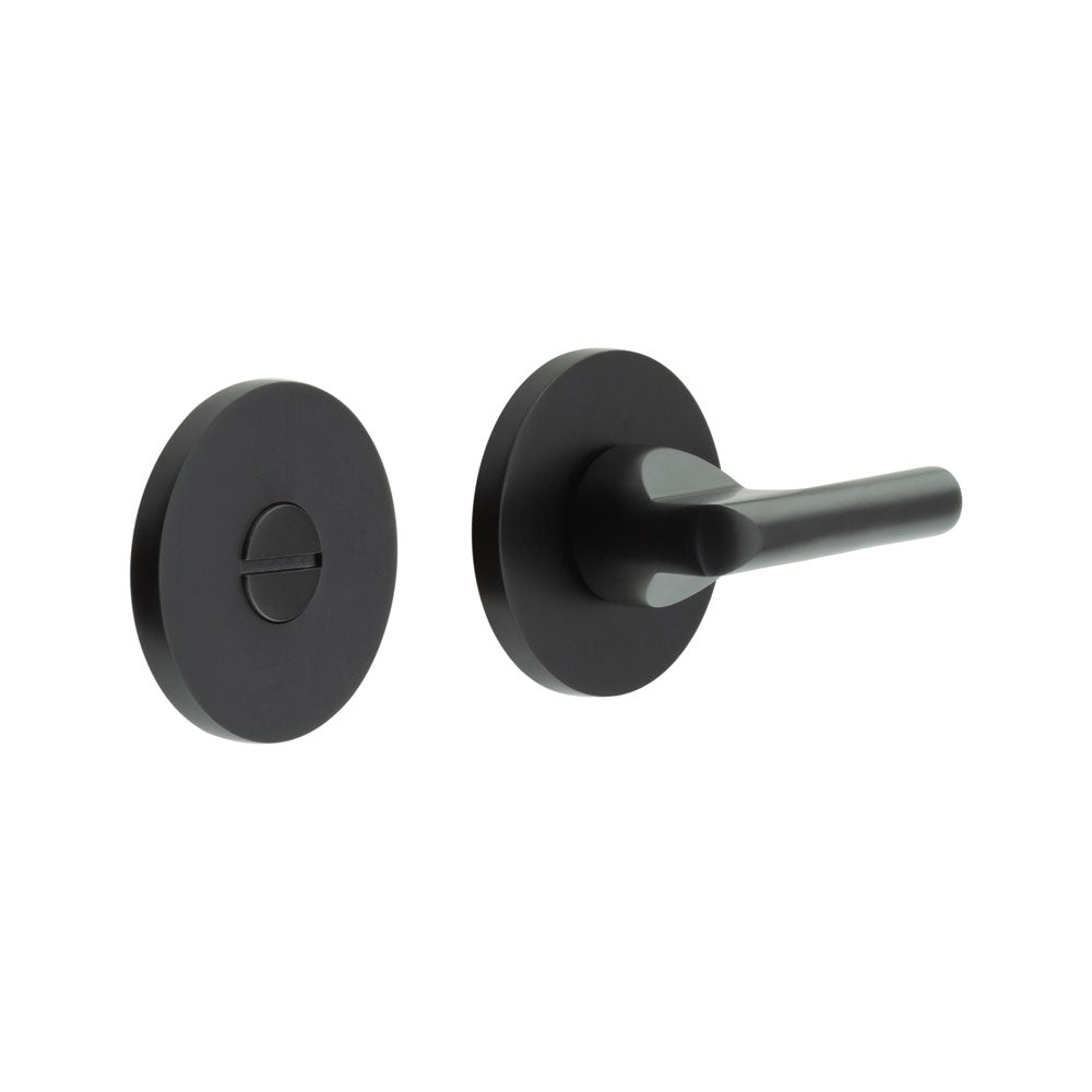 High quality image of CRES - CR-804 Black Thumb Turn & Lock Round Rose Sku. CR-804A7MB