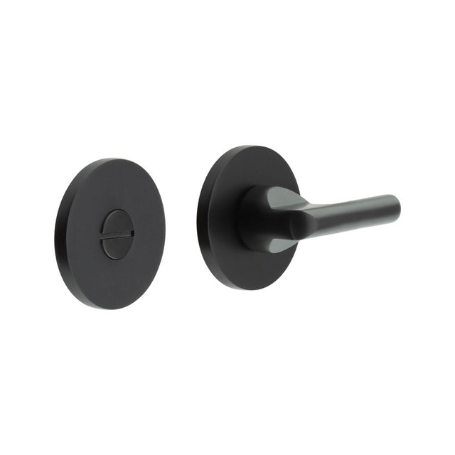High quality image of CRES - CR-804 Black Thumb Turn & Lock Round Rose Sku. CR-804A7MB