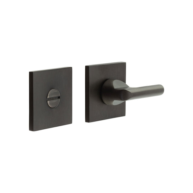 High quality image of CRES - CR-804 Dark Bronze Thumb Turn & Lock Square Rose Sku. CR-804B7DB