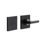 High quality image of CRES - CR-804 Black Thumb Turn & Lock Square Rose Sku. CR-804B7MB