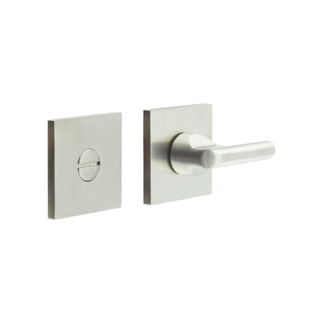 High quality image of CRES - CR-804 Satin Stainless Steel Thumb Turn & Lock Square Rose Sku. CR-804B7SSS
