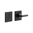 High quality image of CRES - CR-804 Black Thumb Turn & Lock Square Rose w/ Indicator Sku. CR-804BK7MB