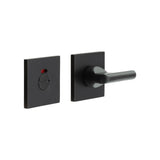 High quality image of CRES - CR-804 Black Thumb Turn & Lock Square Rose w/ Indicator Sku. CR-804BK7MB