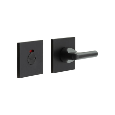 High quality image of CRES - CR-804 Black Thumb Turn & Lock Square Rose w/ Indicator Sku. CR-804BK7MB