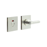 High quality image of CRES - CR-804 Satin Stainless Steel Thumb Turn & Lock Square Rose w/ Indicator Sku. CR-804BK7SSS