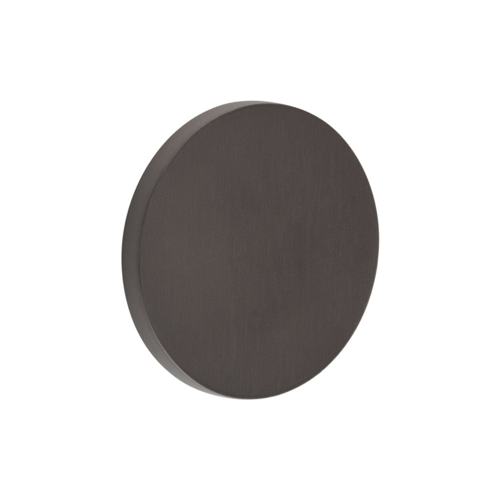 High quality image of CRES - CR-N10 Dark Bronze Blank Round Rose Escutcheon Cover Sku. CR-N10DB