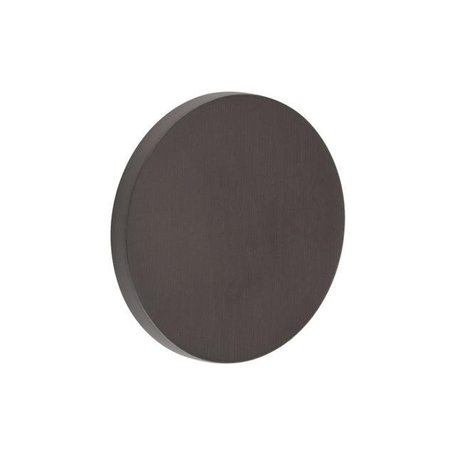High quality image of CRES - CR-N10 Dark Bronze Blank Round Rose Escutcheon Cover Sku. CR-N10DB
