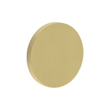High quality image of CRES - CR-N10 Satin Brass Blank Round Rose Escutcheon Cover Sku. CR-N10SB