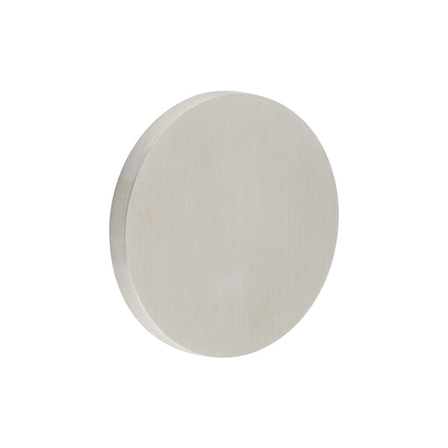 High quality image of CRES - CR-N10 Satin Stainless Steel Blank Round Rose Escutcheon Cover Sku. CR-N10SSS