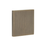 High quality image of CRES - CR-N10 Antique Brass Blank Square Rose Escutcheon Cover Sku. CR-O10AB
