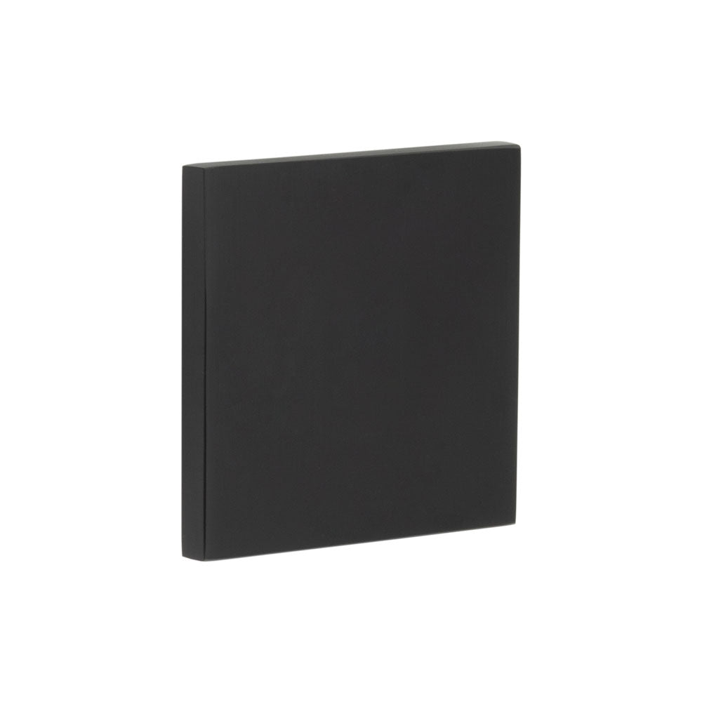 High quality image of CRES - CR-N10 Black Blank Square Rose Escutcheon Cover Sku. CR-O10MB