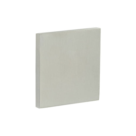 High quality image of CRES - CR-N10 Satin Stainless Steel Blank Square Rose Escutcheon Cover Sku. CR-O10SSS