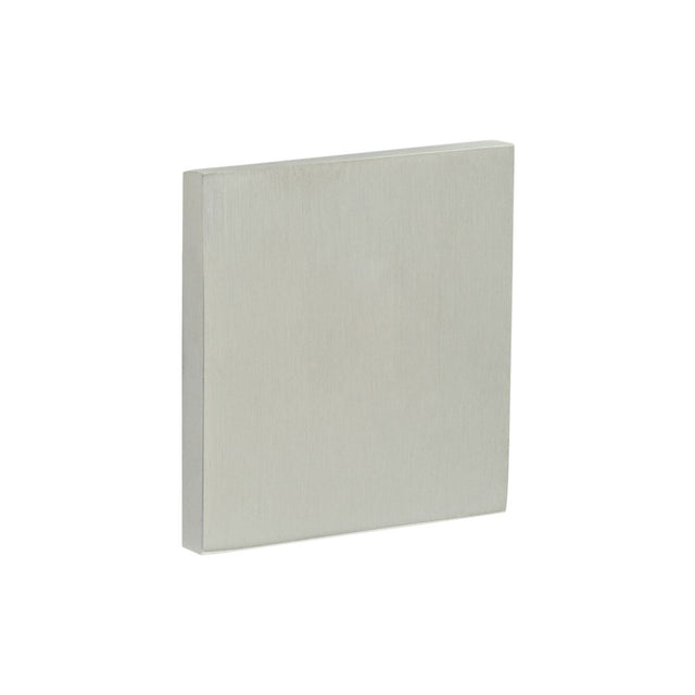 High quality image of CRES - CR-N10 Satin Stainless Steel Blank Square Rose Escutcheon Cover Sku. CR-O10SSS