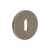 High quality image of CRES - CR-R10 Antique Brass Standard Keyway Round Rose Escutcheon Sku. CR-R10AB