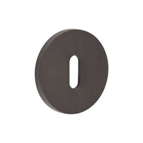 High quality image of CRES - CR-R10 Dark Bronze Standard Keyway Round Rose Escutcheon Sku. CR-R10DB