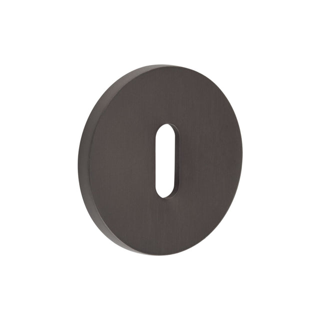 High quality image of CRES - CR-R10 Dark Bronze Standard Keyway Round Rose Escutcheon Sku. CR-R10DB