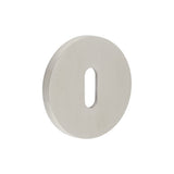 High quality image of CRES - CR-R10 Satin Stainless Steel Standard Keyway Round Rose Escutcheon Sku. CR-R10SSS