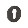 High quality image of CRES - CR-S10 Dark Bronze Euro Keyway Round Rose Escutcheon Sku. CR-S10DB