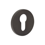 High quality image of CRES - CR-S10 Dark Bronze Euro Keyway Round Rose Escutcheon Sku. CR-S10DB