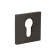 High quality image of CRES - CR-U10 Dark Bronze Euro Keyway Square Rose Escutcheon Sku. CR-U10DB
