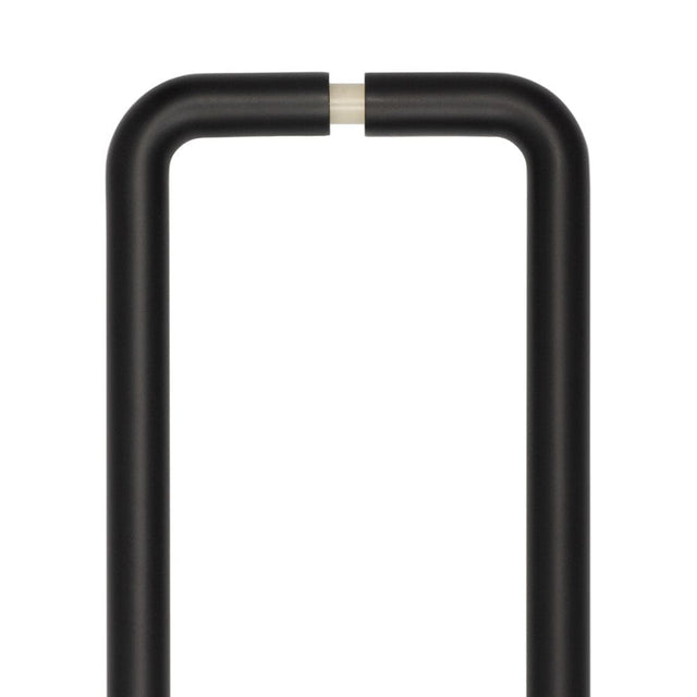 CRES Door Furniture Black / Pull Handles (Back to Back) CRES - 425mm Back to Back Black D Shape Pull Handle