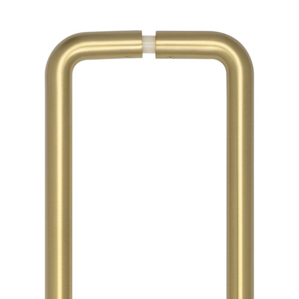 CRES Door Furniture Satin Brass / Pull Handles (Back to Back) CRES - 425mm Back to Back Satin Brass D Shape Pull Handle