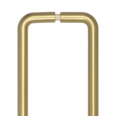 CRES Door Furniture Satin Brass / Pull Handles (Back to Back) CRES - 425mm Back to Back Satin Brass D Shape Pull Handle