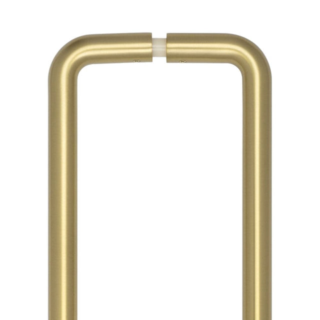 CRES Door Furniture Satin Brass / Pull Handles (Back to Back) CRES - 425mm Back to Back Satin Brass D Shape Pull Handle