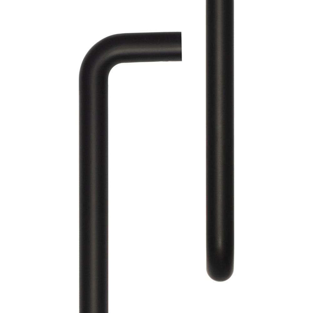CRES Door Furniture Black / Pull Handles (Bolt Through) CRES - 425mm Bolt Through Black D Shape Pull Handle