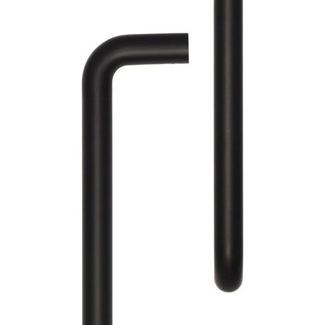 CRES Door Furniture Black / Pull Handles (Bolt Through) CRES - 425mm Bolt Through Black D Shape Pull Handle