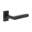 CRES Door Furniture Black / Multi Point Handles on Rose CRES - CR-101 Black Multi Point Rectangular Rose Door Handle