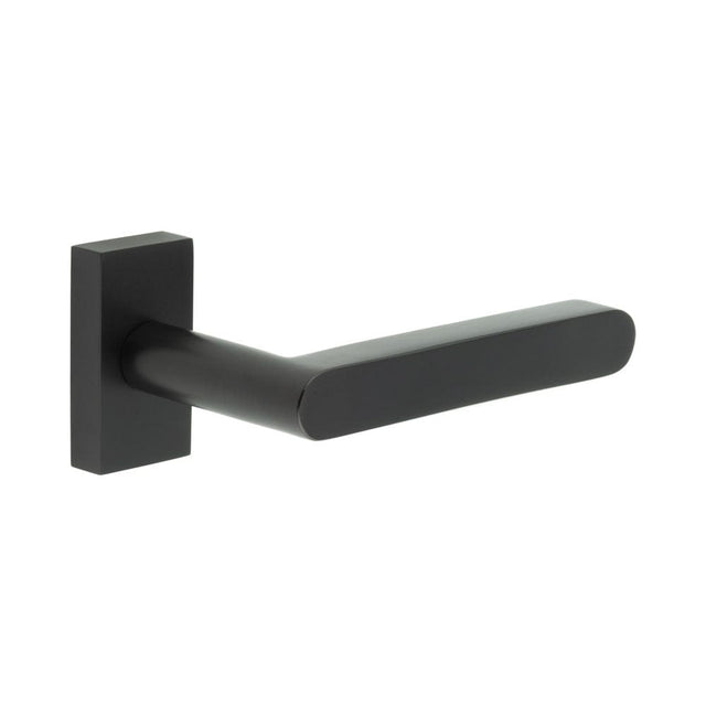 CRES Door Furniture Black / Multi Point Handles on Rose CRES - CR-101 Black Multi Point Rectangular Rose Door Handle