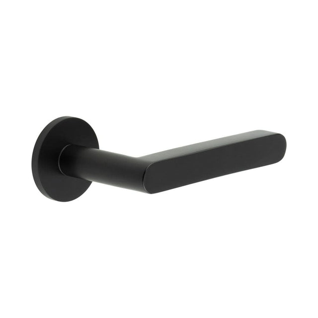 CRES Door Furniture Black / Round Rose / Sprung Rose CRES - CR-101 Black Sprung Round Rose Door Handle
