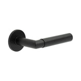 CRES Door Furniture Black / Round Rose / Sprung Rose CRES - CR-102 Black Sprung Round Rose Door Handle