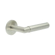 CRES Door Furniture Satin Stainless Steel / Round Rose / Fixed Dead Rose CRES - CR-102 Satin Stainless Steel Fixed Dead Round Rose Door Handle
