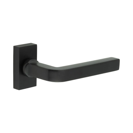 CRES Door Furniture Black / Multi Point Handles on Rose CRES - CR-104 Black Multi Point Rectangular Rose Door Handle