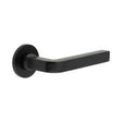 CRES Door Furniture Black / Round Rose / Sprung Rose CRES - CR-104 Black Sprung Round Rose Door Handle