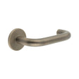 CRES Door Furniture Antique Brass / Round Rose / Fixed Dead Rose CRES - CR-106 Antique Brass Fixed Dead Round Rose Door Handle