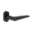 CRES Door Furniture Black / Multi Point Handles on Rose CRES - CR-107 Black Multi Point Oval Rose Door Handle