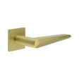 CRES Door Furniture Satin Brass / Square Rose / Fixed Dead Rose CRES - CR-107 Satin Brass Fixed Dead Square Rose Door Handle