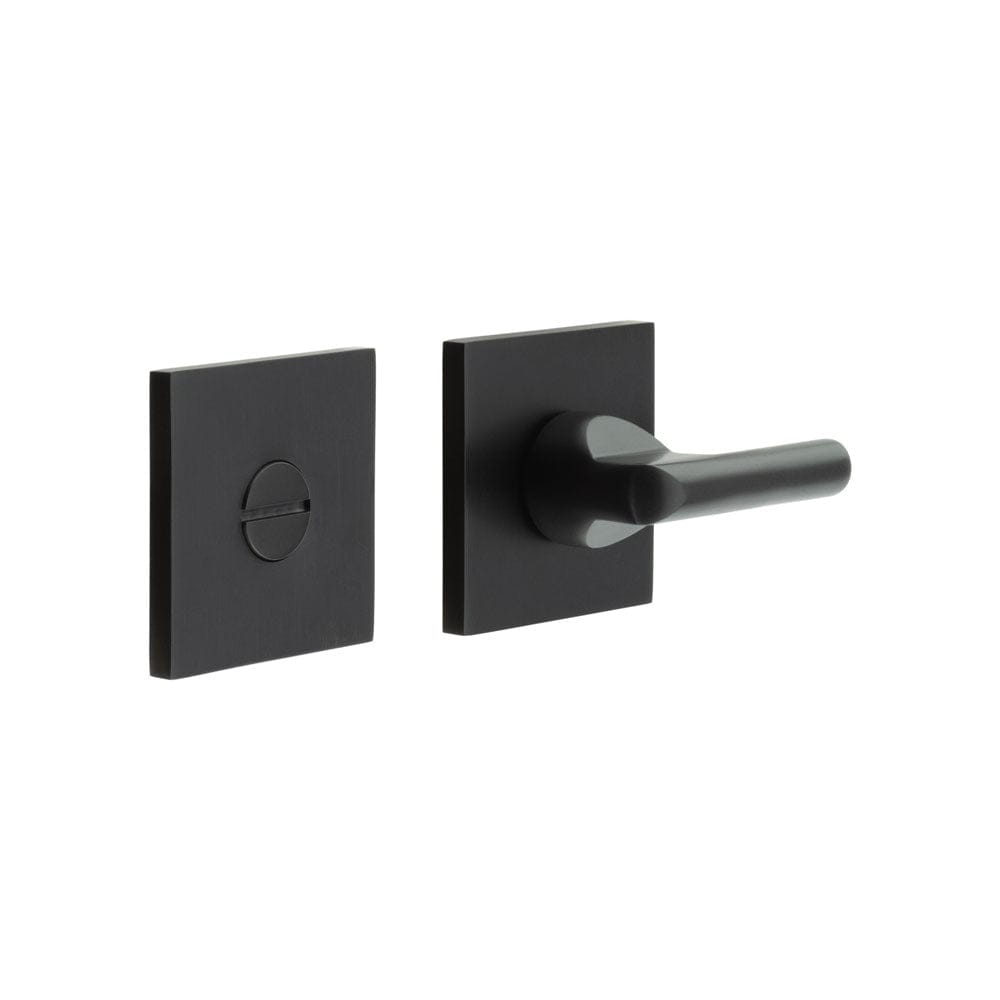 CRES Door Furniture Black / No CRES - CR-804 Black Thumb Turn & Lock Square Rose