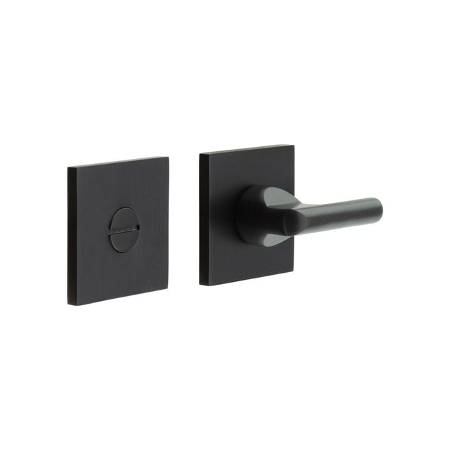 CRES Door Furniture Black / No CRES - CR-804 Black Thumb Turn & Lock Square Rose