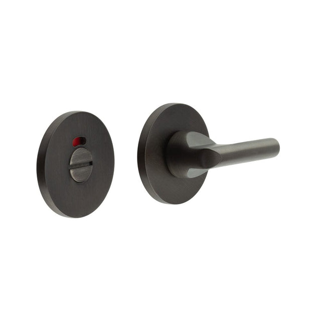 CRES Door Furniture Dark Bronze / Yes CRES - CR-804 Dark Bronze Thumb Turn & Lock Round Rose w/ Indicator