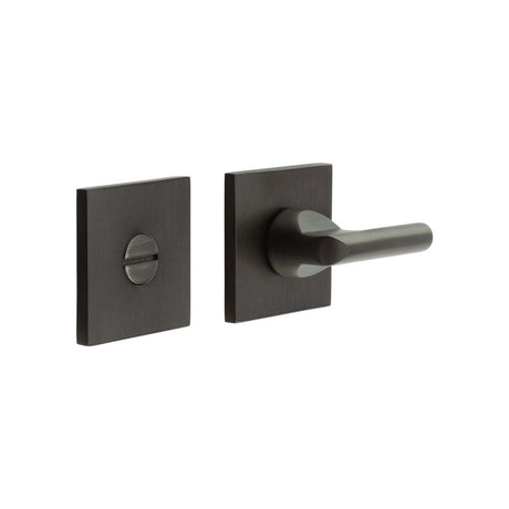CRES Door Furniture Dark Bronze / No CRES - CR-804 Dark Bronze Thumb Turn & Lock Square Rose