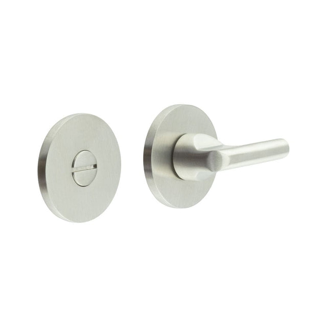 CRES Door Furniture Satin Stainless Steel / No CRES - CR-804 Satin Stainless Steel Thumb Turn & Lock Round Rose