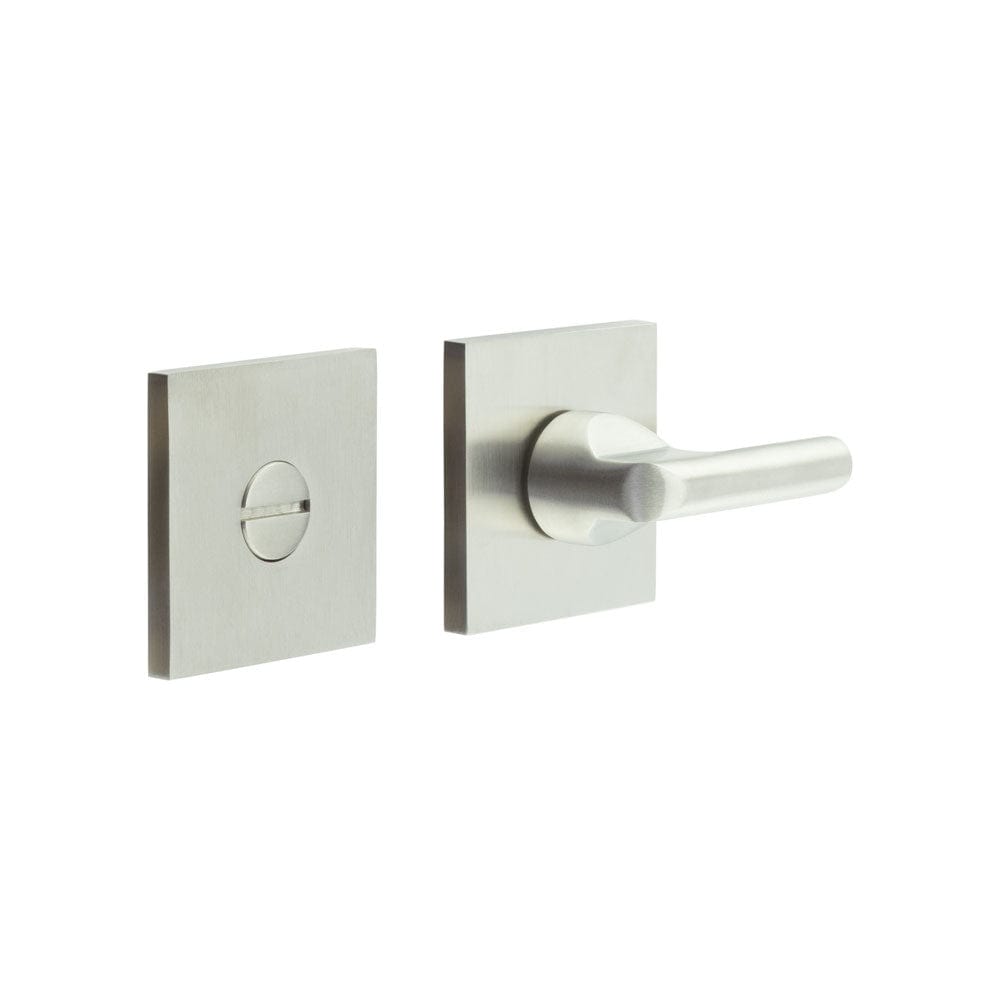 CRES Door Furniture Satin Stainless Steel / No CRES - CR-804 Satin Stainless Steel Thumb Turn & Lock Square Rose