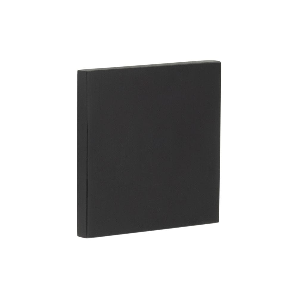 CRES Door Furniture Black / Blank Escutcheons CRES - CR-N10 Black Blank Square Rose Escutcheon Cover