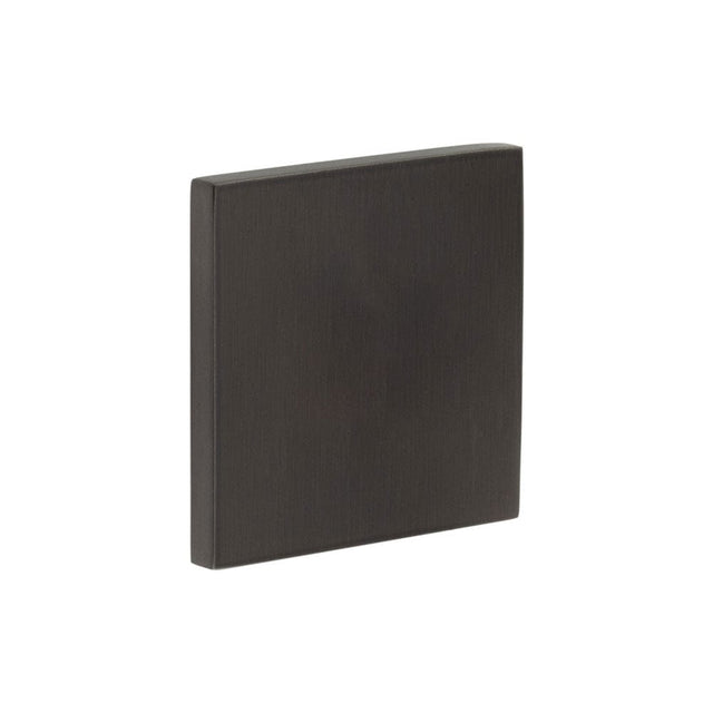 CRES Door Furniture Dark Bronze / Blank Escutcheons CRES - CR-N10 Dark Bronze Blank Square Rose Escutcheon Cover