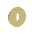 CRES Door Furniture Satin Brass / Mortice Key Profile Escutcheons CRES - CR-R10 Satin Brass Standard Keyway Round Rose Escutcheon