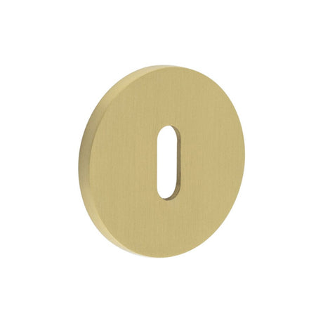 CRES Door Furniture Satin Brass / Mortice Key Profile Escutcheons CRES - CR-R10 Satin Brass Standard Keyway Round Rose Escutcheon